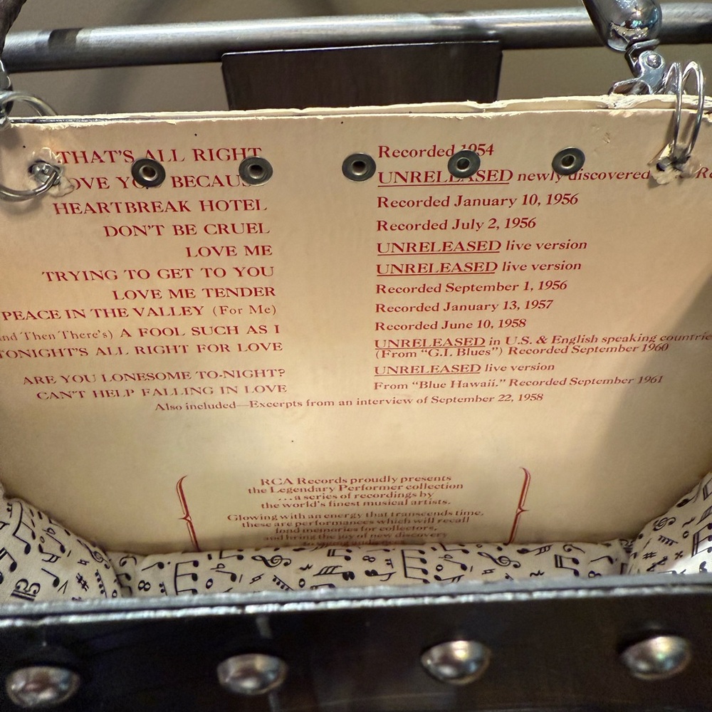 Elvis Vinyl Record Purse - unique - Picture 4 of 9